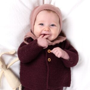 Strikkesett Babysett Rille J1 - garnpakke i Bluum Pure Eco Baby Wool