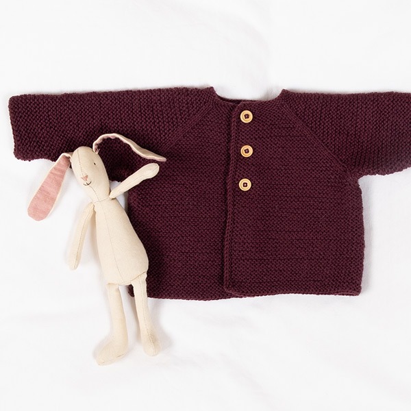 Strikkesett Babysett Rille J3 - garnpakke i Bluum Pure Eco Baby Wool