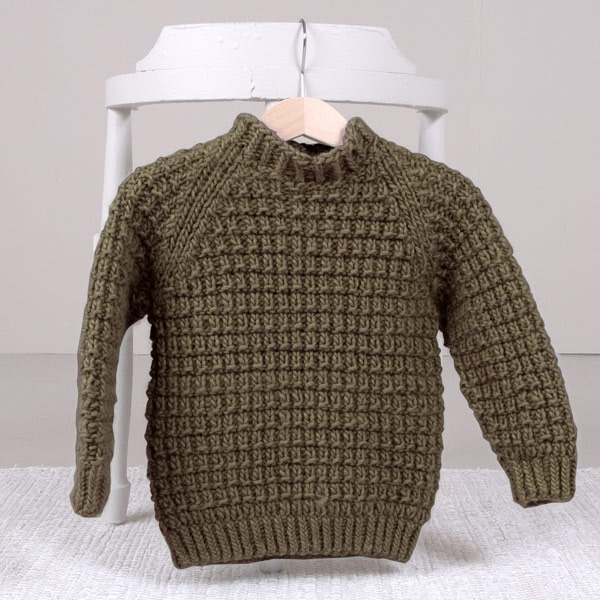 Strikkegenser Hugo - garnpakke fra Bluum i Møy