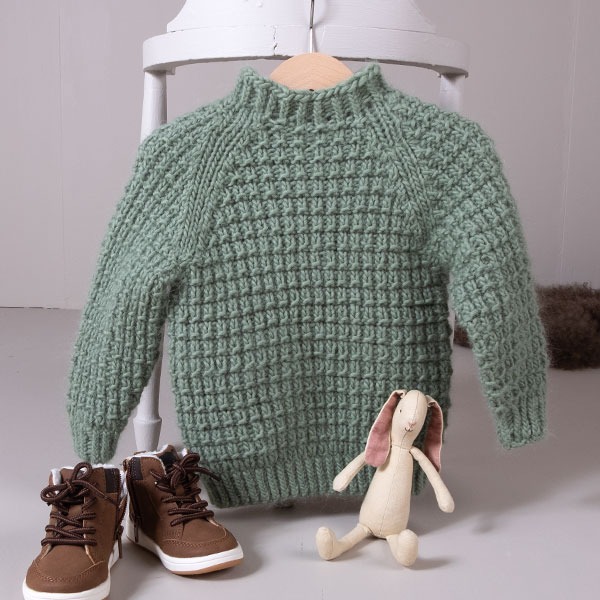 Strikkegenser Hugo - garnpakke fra Bluum i Møy