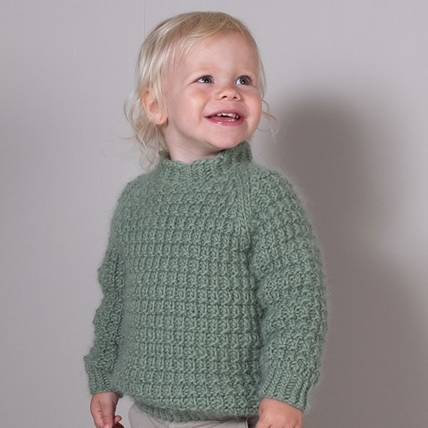 Strikkegenser Hugo - garnpakke fra Bluum i Møy