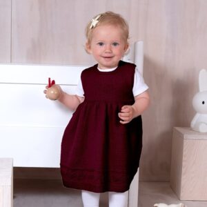 Strikkekjole Hjerte - garnpakke i Bluum Pure Eco Baby Ull