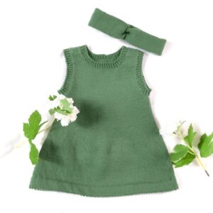 Strikketunika med hårbånd - garnpakke i Bluum Soft Merino Ull