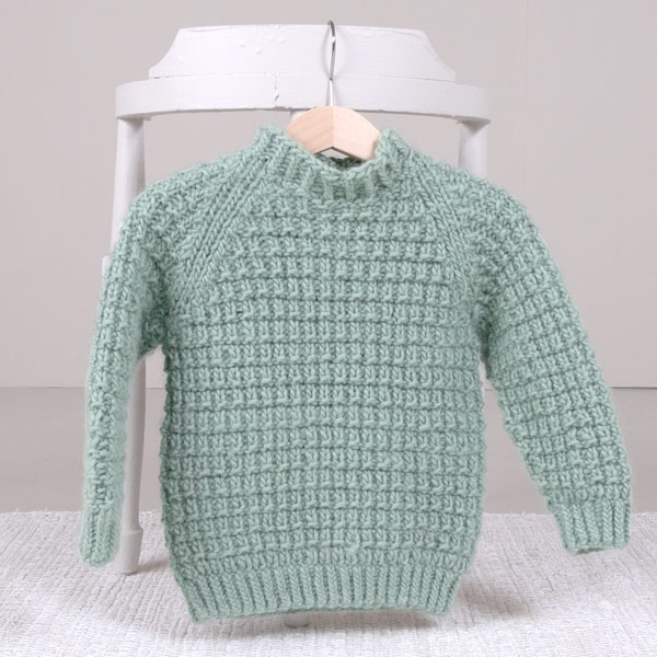 Strikkegenser Hugo - garnpakke fra Bluum i Møy