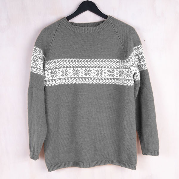 Strikkegenser Stjerne dame v2 - garnpakke i Bluum Pure Eco Baby Wool