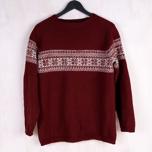 Strikkegenser Stjerne dame v2 - garnpakke i Bluum Pure Eco Baby Wool