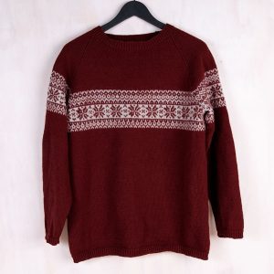 Strikkegenser Stjerne dame v2 - garnpakke i Bluum Pure Eco Baby Wool