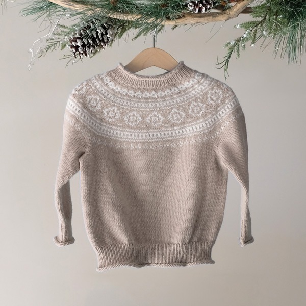 Strikkegenser Vinterdrøm - garnpakke i Bluum Soft Merino Ull