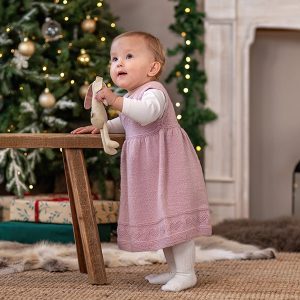 Strikkekjole Hjerte - garnpakke i Bluum Pure Eco Baby Ull