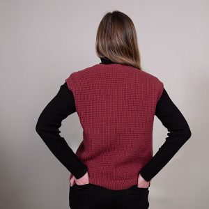 Strikkevest Robin til dame - garnpakke i Bluum Soft Merino Ull