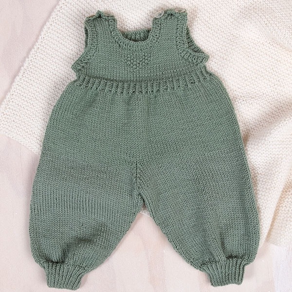 Strikk Sparkebukse Hjerte - garnpakke i Bluum Pure Eco Baby Wool
