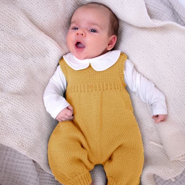 Strikk Sparkebukse Hjerte - garnpakke i Bluum Pure Eco Baby Wool