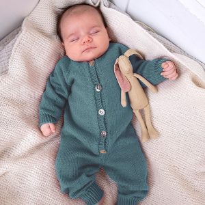 Strikkedress med raglan - garnpakke i Bluum Soft Merino Ull