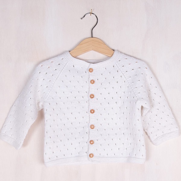 Strikkejakke Madicken - garnpakke i Bluum Soft Merino Ull