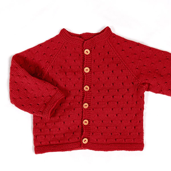 Strikkejakke Madicken - garnpakke i Bluum Soft Merino Ull