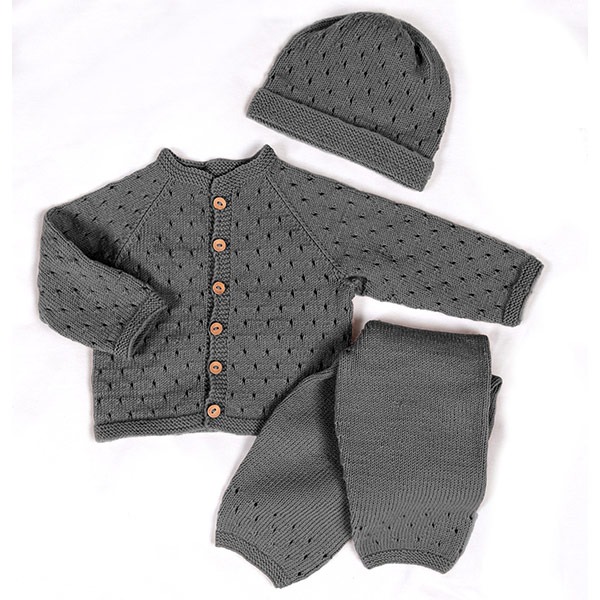 Strikkesett Babysett Madicken - garnpakke i Bluum Soft Merino Ull