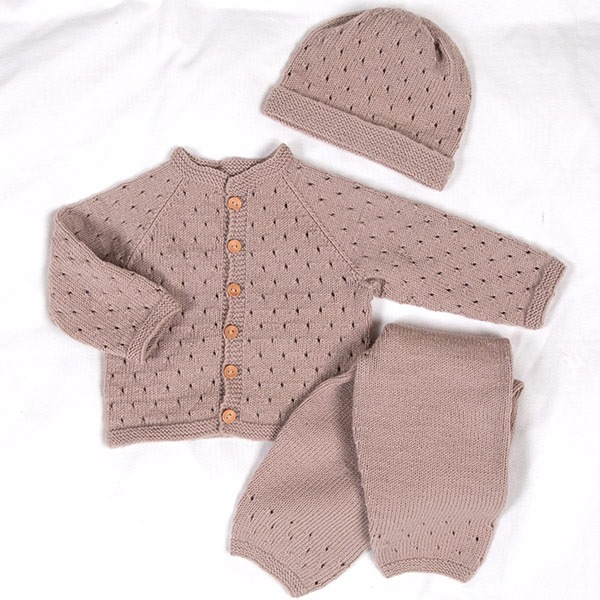Strikkesett Babysett Madicken - garnpakke i Bluum Soft Merino Ull