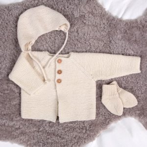 Strikkesett Babysett Rille SM2 - garnpakke i Bluum Soft Merino Ull