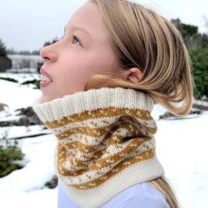 Bluum strikk - Oskar-hals til barn/voksen - gratis strikkeoppskrift - Image 3