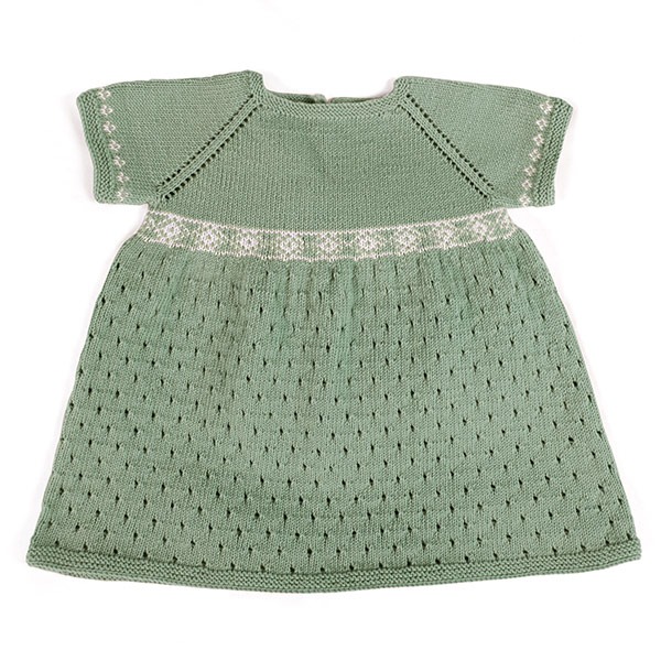 Strikkekjole Alva - garnpakke i Bluum Soft Merino Ull