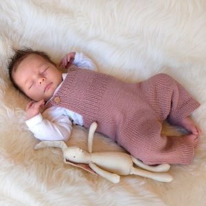 Strikkesett Rille m/bukse og lue - garnpakke i Bluum Pure Eco Baby Wool