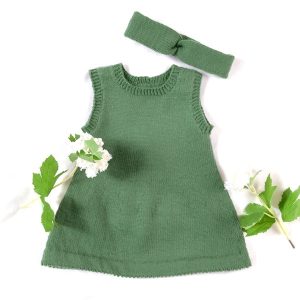 Strikketunika med hårbånd - garnpakke i Bluum Soft Merino Ull