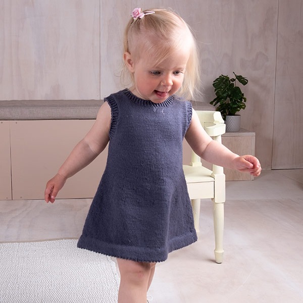 Strikketunika med hårbånd - garnpakke i Bluum Soft Merino Ull