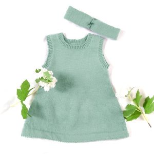 Strikketunika med hårbånd - garnpakke i Bluum Soft Merino Ull