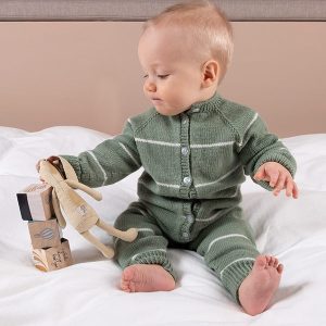 Strikkedress Vårstriper - garnpakke i Bluum Soft Merino Ull