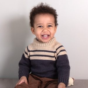 Strikkegenser Anton - garnpakke fra Bluum i Sunset in Sahara