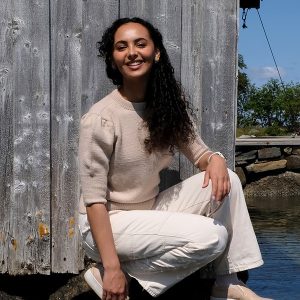 Strikkegenser NOVI til dame - garnpakke i Bluum Soft Merino Ull