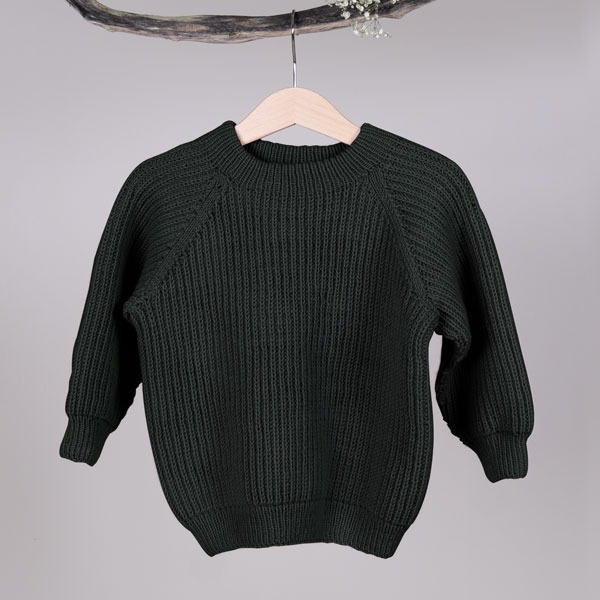 Strikkegenser Noah - garnpakke i Bluum Soft Merino Ull