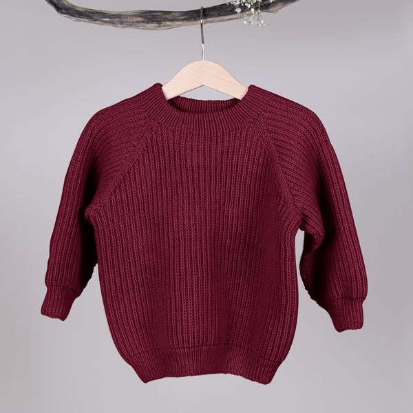 Strikkegenser Noah - garnpakke i Bluum Soft Merino Ull