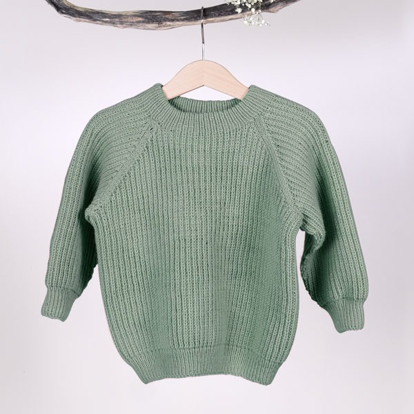 Strikkegenser Noah - garnpakke i Bluum Soft Merino Ull