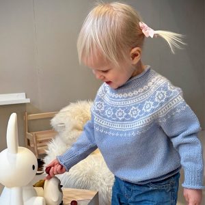 Strikkegenser Vinterdrøm - garnpakke i Bluum Soft Merino Ull