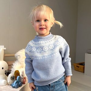Strikkegenser Vinterdrøm - garnpakke i Bluum Soft Merino Ull