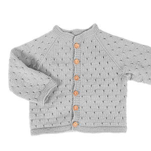 Strikkejakke Madicken - garnpakke i Bluum Soft Merino Ull