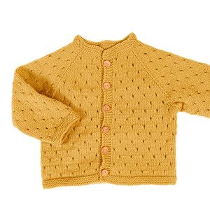 Strikkejakke Madicken - garnpakke i Bluum Soft Merino Ull
