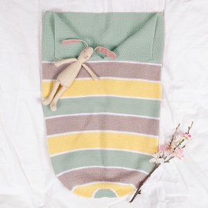 Strikk Kosepose Sukkerspinn - garnpakke i Bluum Soft Merino Ull