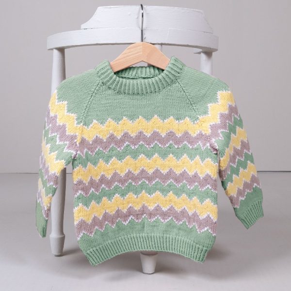 Strikkegenser Lollipop - garnpakke i Bluum Soft Merino Ull