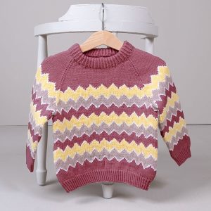Strikkegenser Lollipop - garnpakke i Bluum Soft Merino Ull