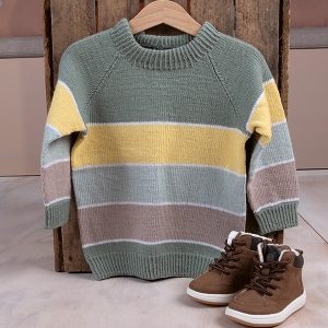 Strikkegenser Sukkerspinn - garnpakke i Bluum Soft Merino Ull