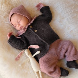 Strikkesett Babypakke Rille - garnpakke i Bluum Pure Eco Baby Wool