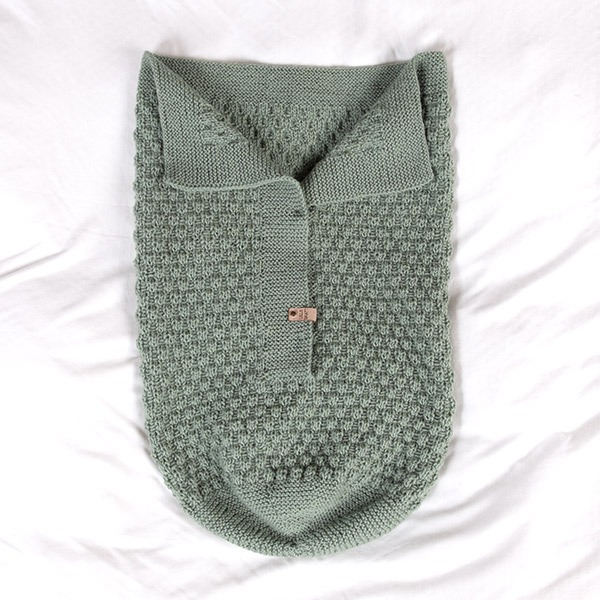 Strikk Kosepose Hompetitten - garnpakke i Bluum Pure Eco Baby Wool