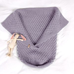 Strikk Kosepose Hompetitten - garnpakke i Bluum Pure Eco Baby Wool