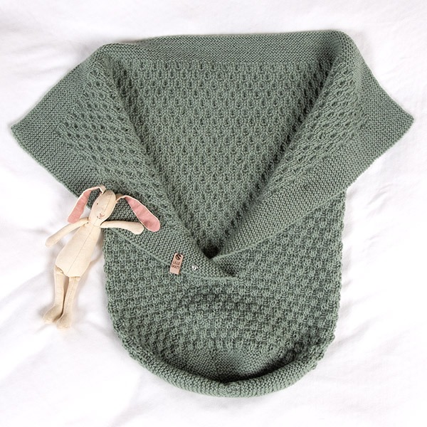 Strikk Kosepose Hompetitten - garnpakke i Bluum Pure Eco Baby Wool