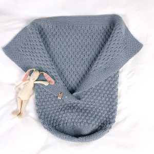 Strikk Kosepose Hompetitten - garnpakke i Bluum Pure Eco Baby Wool