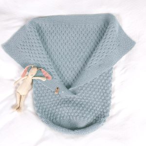 Strikk Kosepose Hompetitten - garnpakke i Bluum Pure Eco Baby Wool