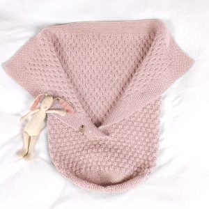 Strikk Kosepose Hompetitten - garnpakke i Bluum Pure Eco Baby Wool