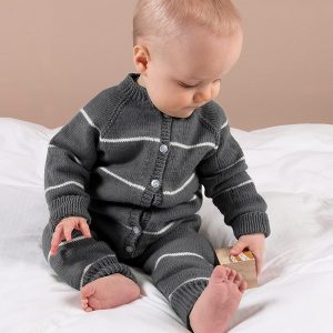 Strikkedress Vårstriper - garnpakke i Bluum Soft Merino Ull